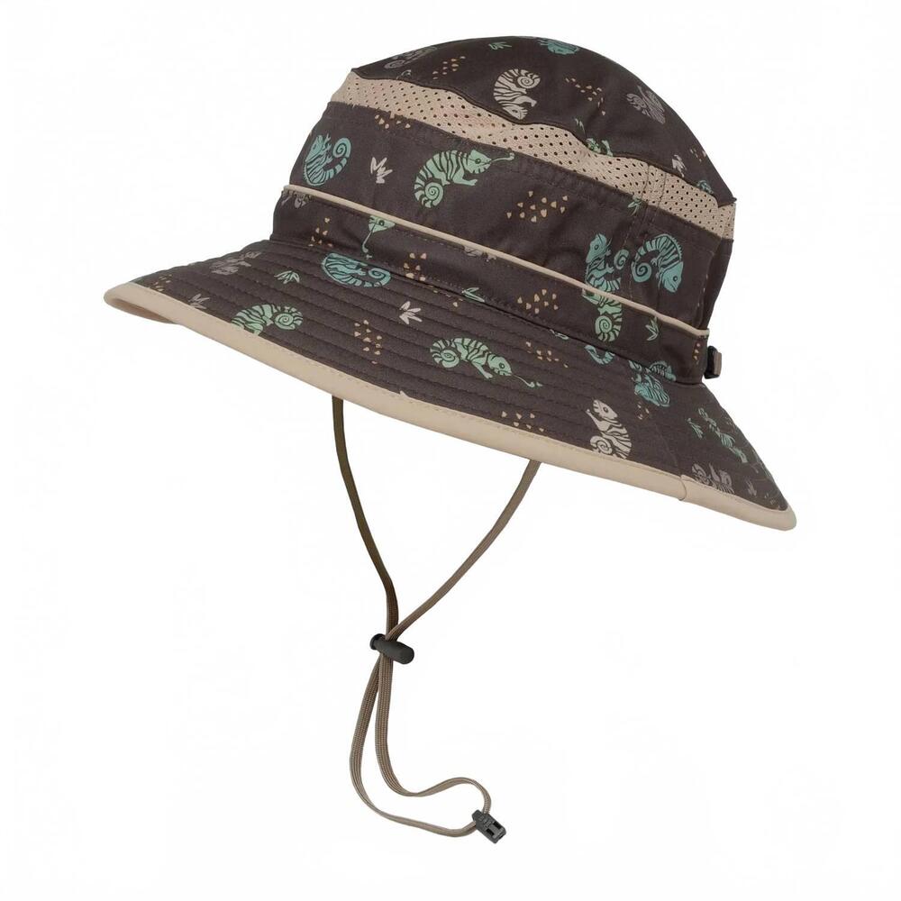 NEW SUNDAY AFTERNOONS kids fun bucket hat in faded black chameleons